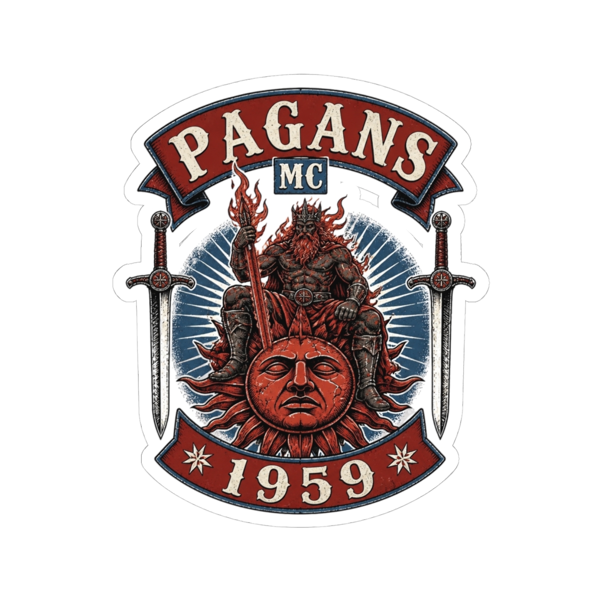 Pagans MC "Pagans MC 1959" Sticker - Pagans official Stickers merch