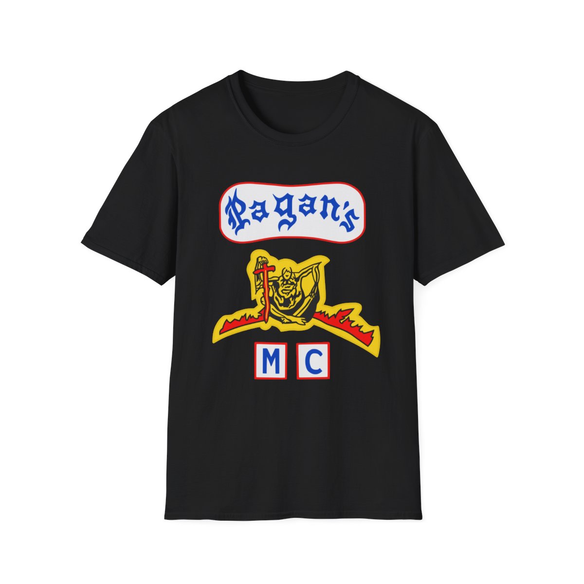 Pagans Motorcycle Club logo T-Shirt | Biker MC Club Patch Graphic
